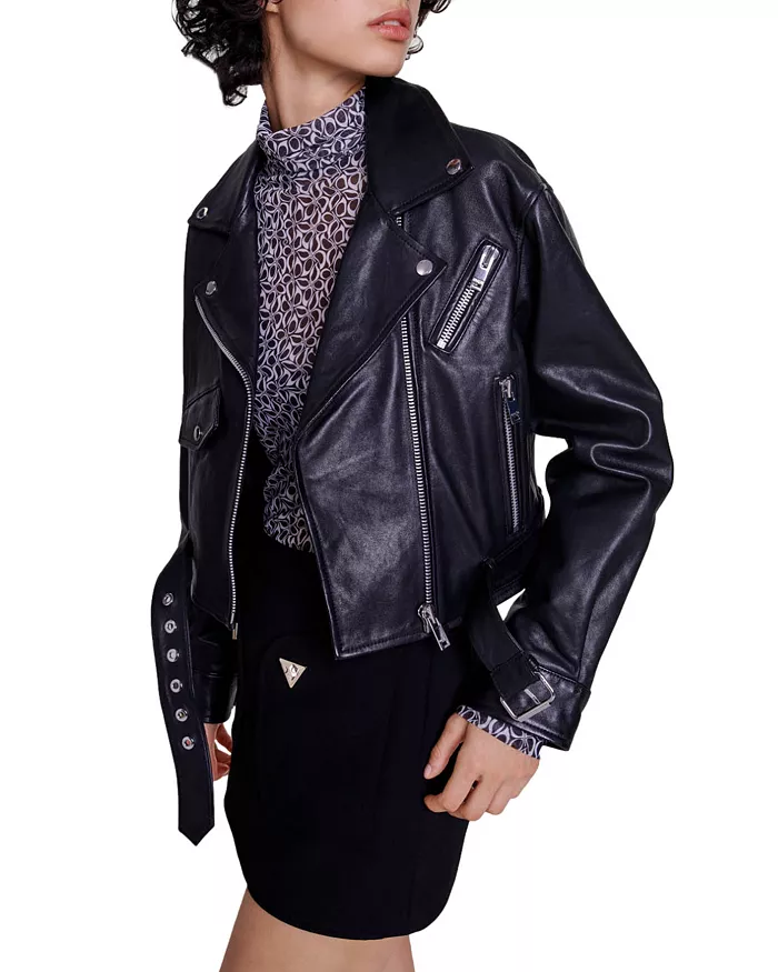 Pelle Pelle Cropped Leather Jacket | Pelle Pelle Store view 2