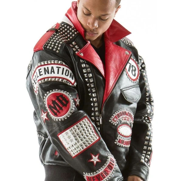 Pelle Pelle Men Rebel Soul MB Jacket | Studs Leather Jacket view 2