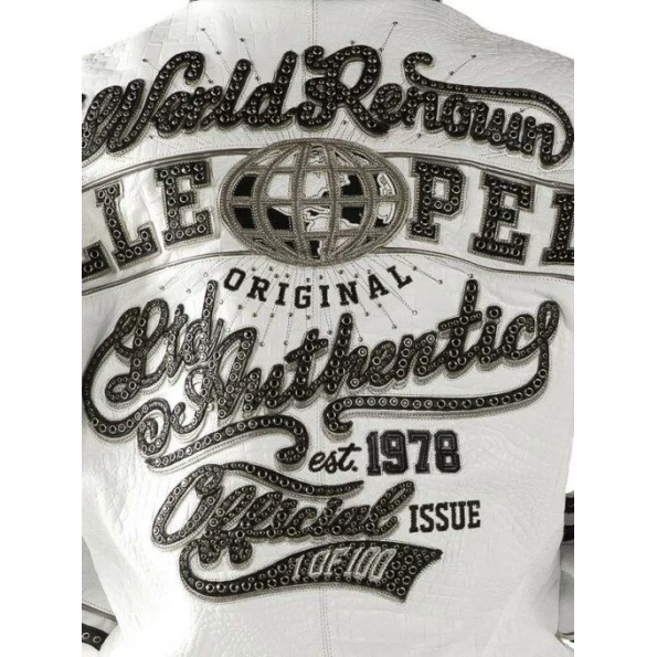 Pelle Pelle White World Renown MB Jacket | Leather Jacket view 3