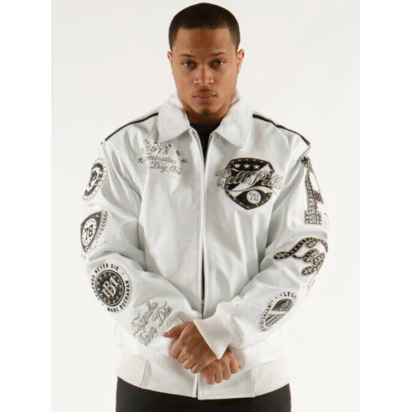 Pelle Pelle Men Legacy Series White Jacket | Leather Jacket view 2