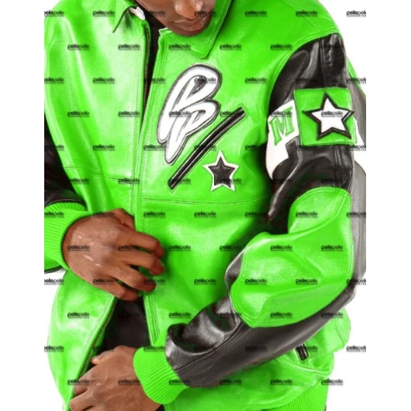 Pelle Pelle Soda Club MB Green Jacket | Leather Jacket view 3