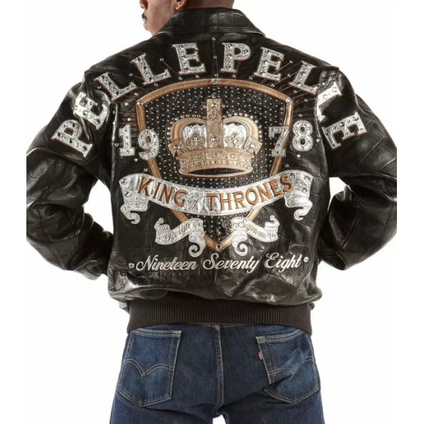 Pelle Pelle Men King Of Thrones Black Jacket view 2