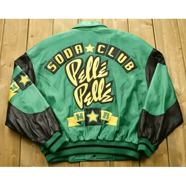 Pelle Pelle Green MB Star Soda Club Jacket | Leather Jacket view 2
