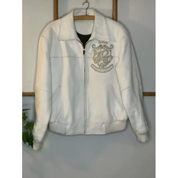 Pelle Pelle King White Leather Jacket | Men & Women