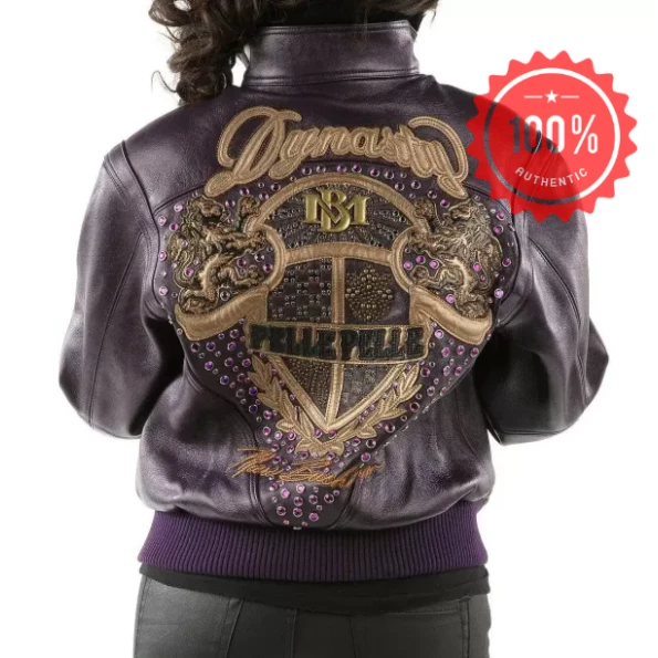 Pelle Pelle Dynasty Purple Women Jacket | Leather Jacket view 2