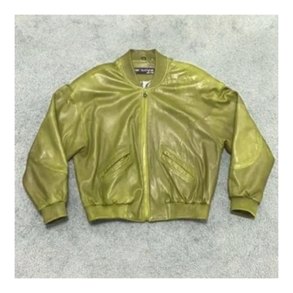 Pelle Pelle Yellow MB Leather Jacket | Men & Women view 2