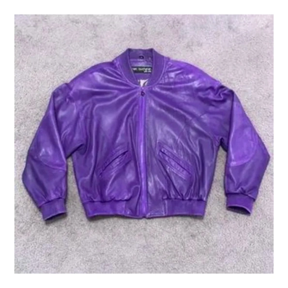 Pelle Pelle Purple MB Leather Jacket | Men & Women view 2