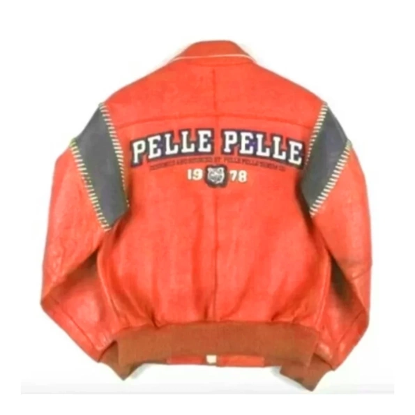 Pelle Pelle 1978 Orange Leather Jacket | Men & Women view 2
