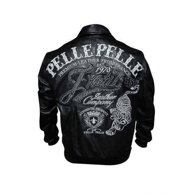 Pelle Pelle Black 1978 Exotic Leather Jacket | MB Jacket view 2