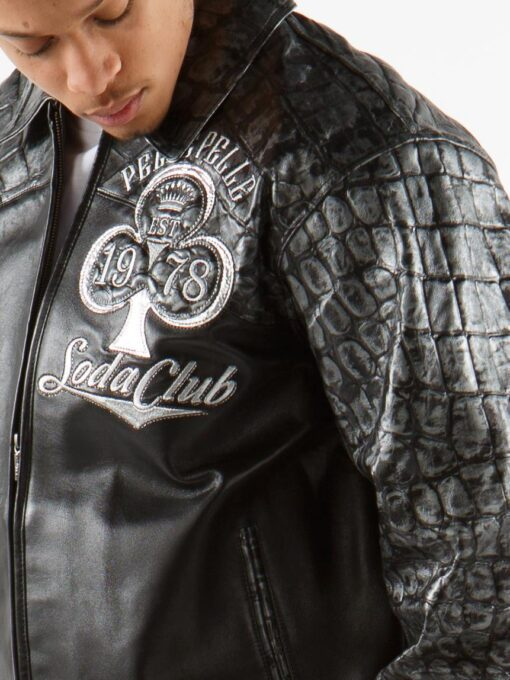 Pelle Pelle Men Black 1978 Soda Club Jacket | Leather Jacket view 3