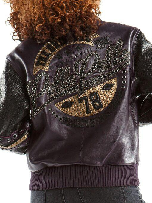 Pelle Pelle Women Purple MB Leather Jacket | The Original view 4