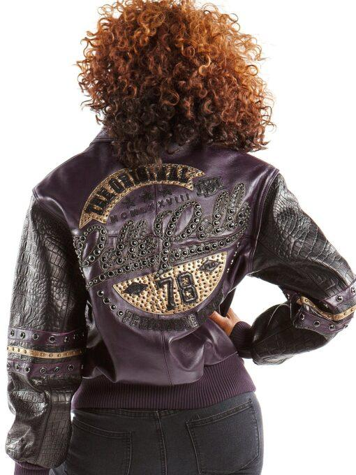 Pelle Pelle Women Purple MB Leather Jacket | The Original view 2