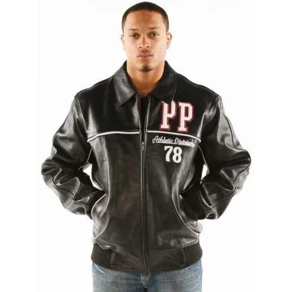 Pelle Pelle Men MB Black Leather Jacket | Athletic Division view 2