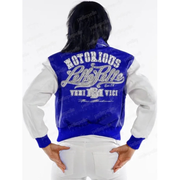 Pelle Pelle Blue Notorious Leather Jacket | Women Jacket view 2