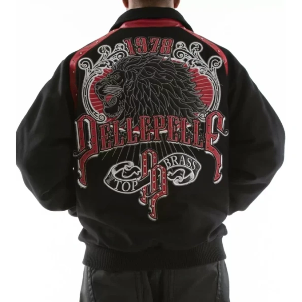 Pelle Pelle Men Black Top Brass Wool Jacket | 1978 Jacket