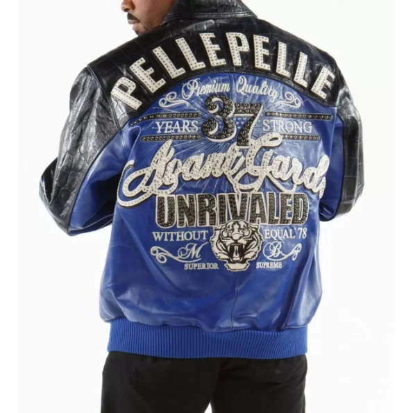 Pelle Pelle Dark Blue Avant Garde Jacket | Leather Jacket view 2