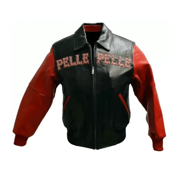 Pelle Pelle Pride Black Orange Leather Jacket | Men & Women view 2