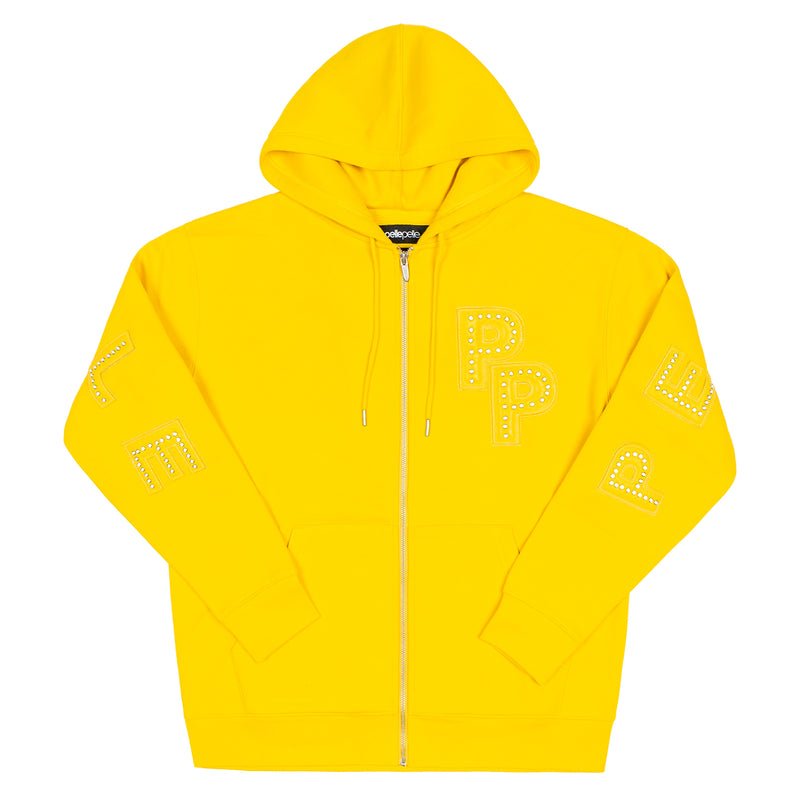 Pelle Pelle Yellow Wool Stone Hoodie | Men & Women
