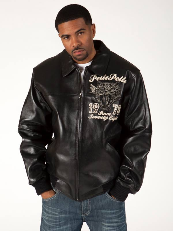 Pelle Pelle Black World Finest Tiger Jacket | Leather Jacket