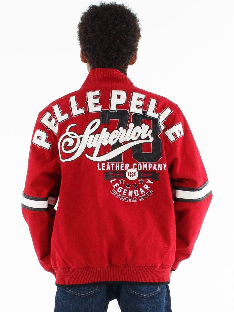 Pelle Pelle Red Kids Superior Wool Jacket | MB Jacket view 2
