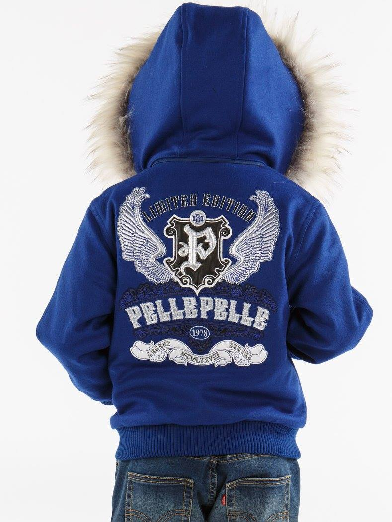 Pelle Pelle Legend Series Kids Wool Jacket | Fur Hood Jacket view 2