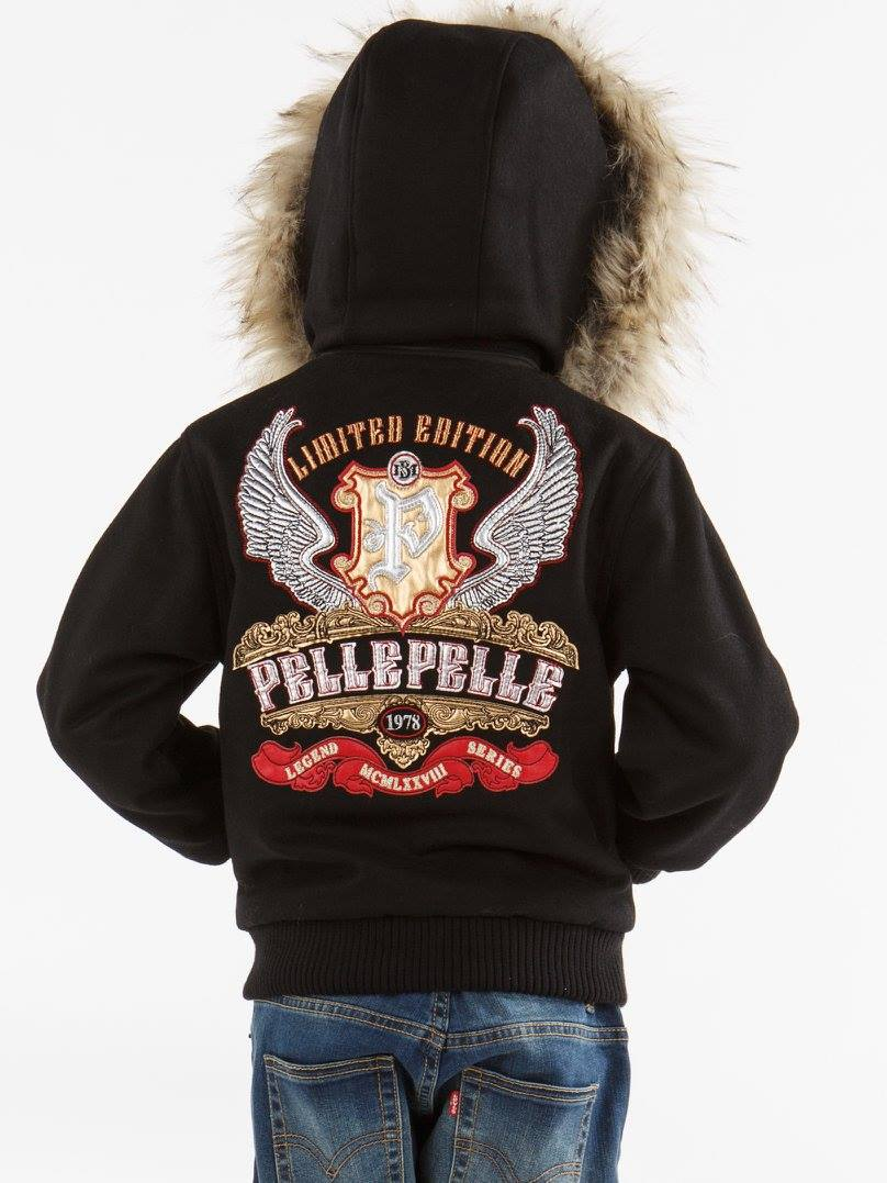 Pelle Pelle Black Legend Series Kids Jacket | Wool Jacket view 2