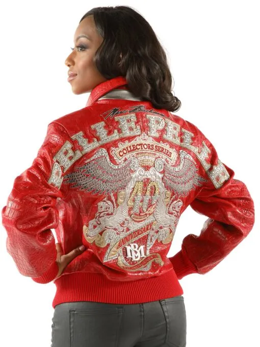 Pelle Pelle 40th Anniversary Red Leather Jacket view 2