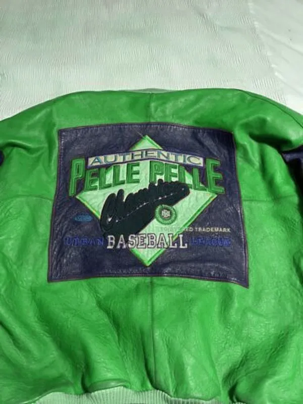 Pelle Pelle Baseball Champion Green Jacket view 2