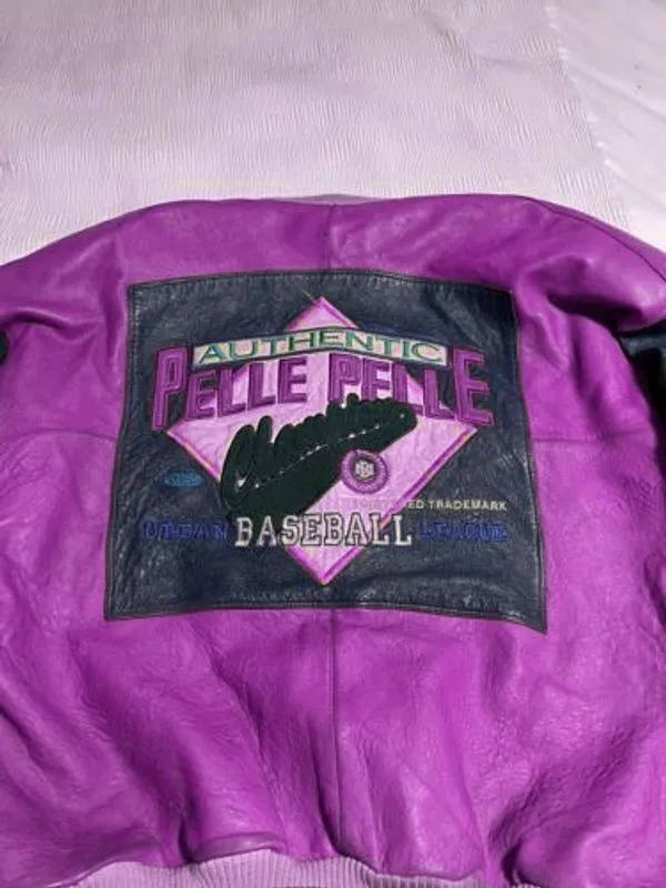 Pelle Pelle Baseball Champion Purple MB Jacket view 2