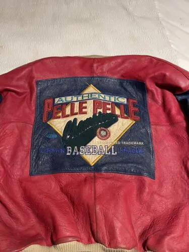 Pelle Pelle Baseball Champion Red Leather Jacket view 2