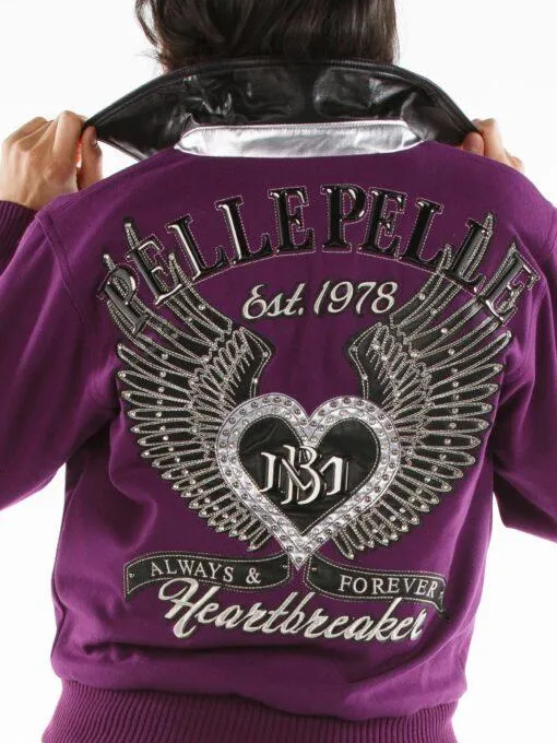 Pelle Pelle Heartbreaker Purple Wool Jacket | Women Jacket view 2