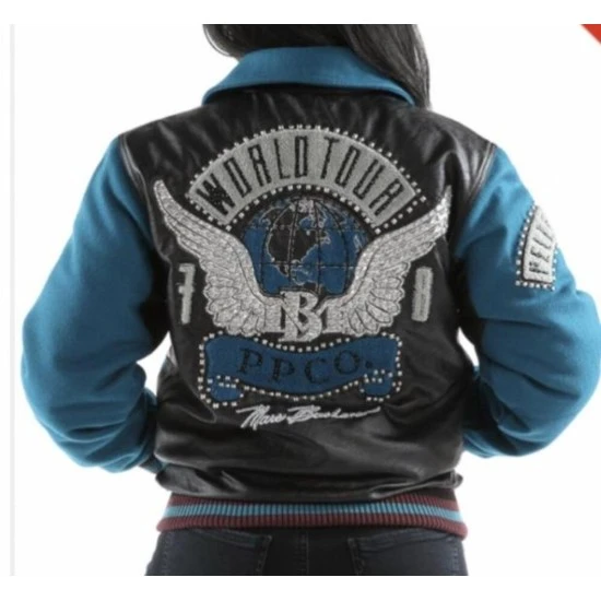 Pelle Pelle World Tour Blue Black MB Jacket view 2