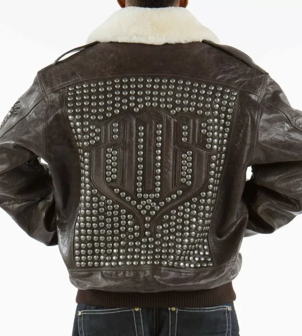 Pelle Pelle Dark Brown MB Fur Collar Jacket view 2