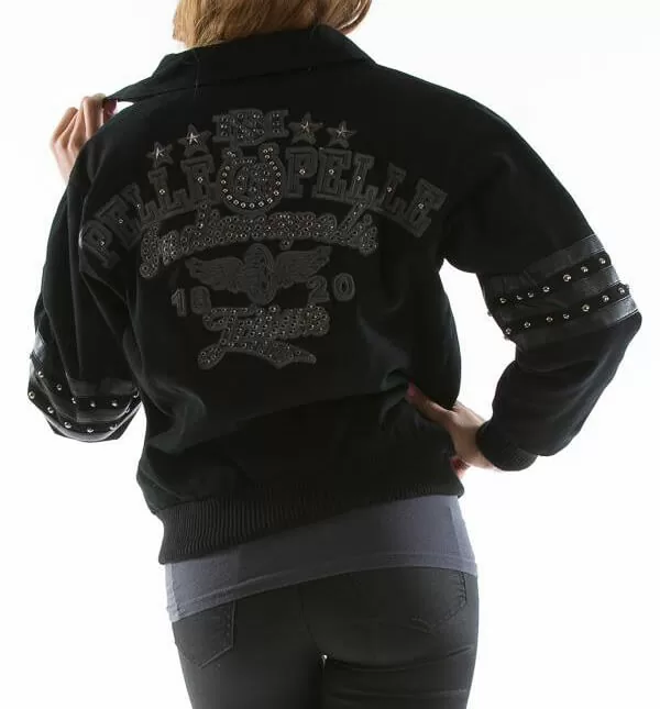 Pelle Pelle Black Indianapolis Wool Jacket view 2