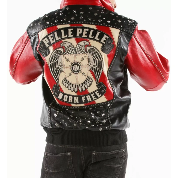 Pelle Pelle Men Born Free Studded Jacket view 2
