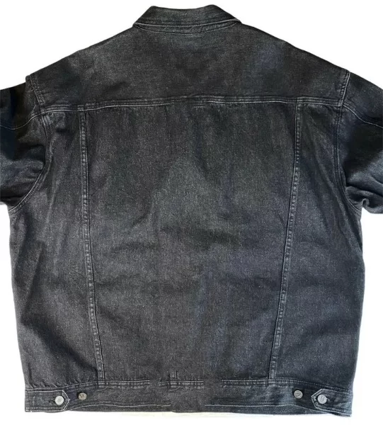 Pelle Pelle Mens Black MB Denim Jacket view 2