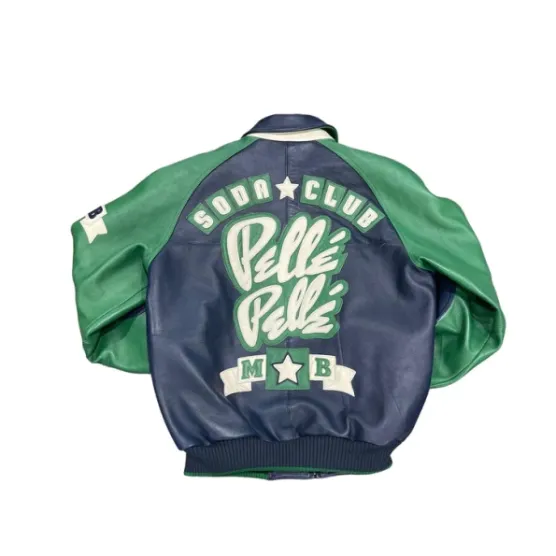 Pelle Pelle Green Black Soda Club MB Jacket view 3