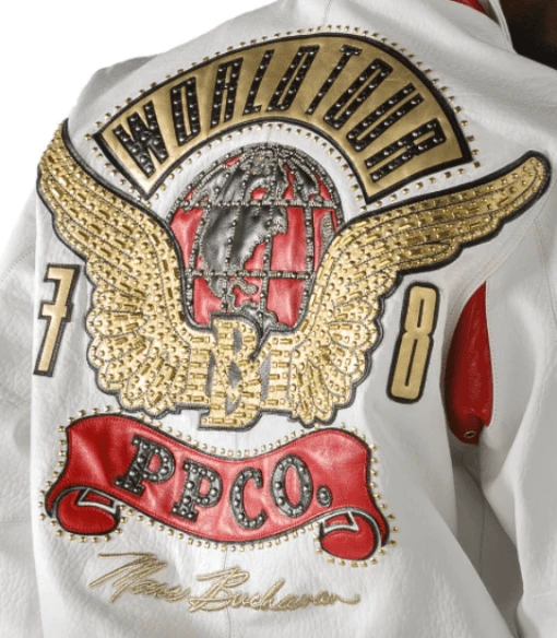 Pelle Pelle Men White World Tour MB Jacket view 3