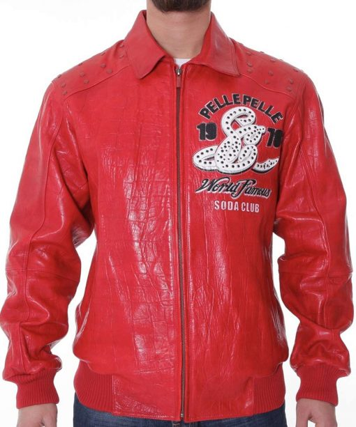 Pelle Pelle Red Soda Club Jacket view 2
