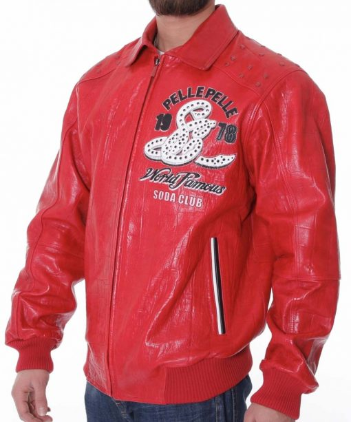 Pelle Pelle Red Soda Club Jacket view 3