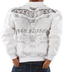 Pelle Pelle White Studded Jacket