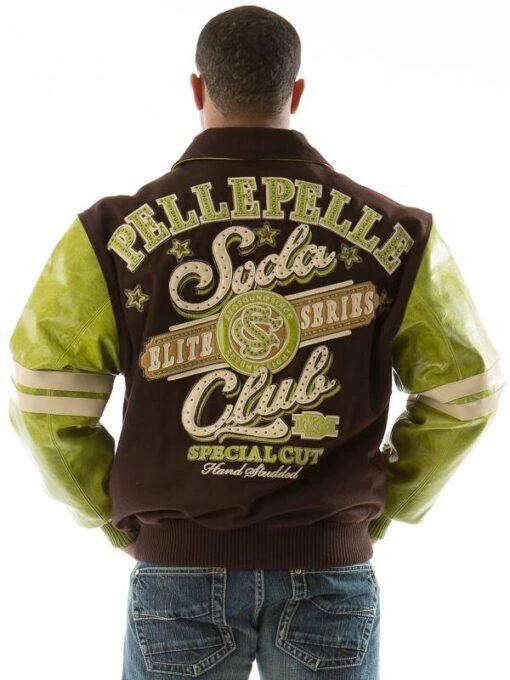 Pelle Pelle Olive Brown Soda Club MB Jacket view 2