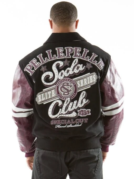Pelle Pelle Plum Black Soda Club MB Jacket view 2
