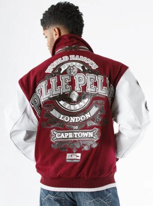 Pelle Pelle World Famous Maroon Wool Jacket view 2