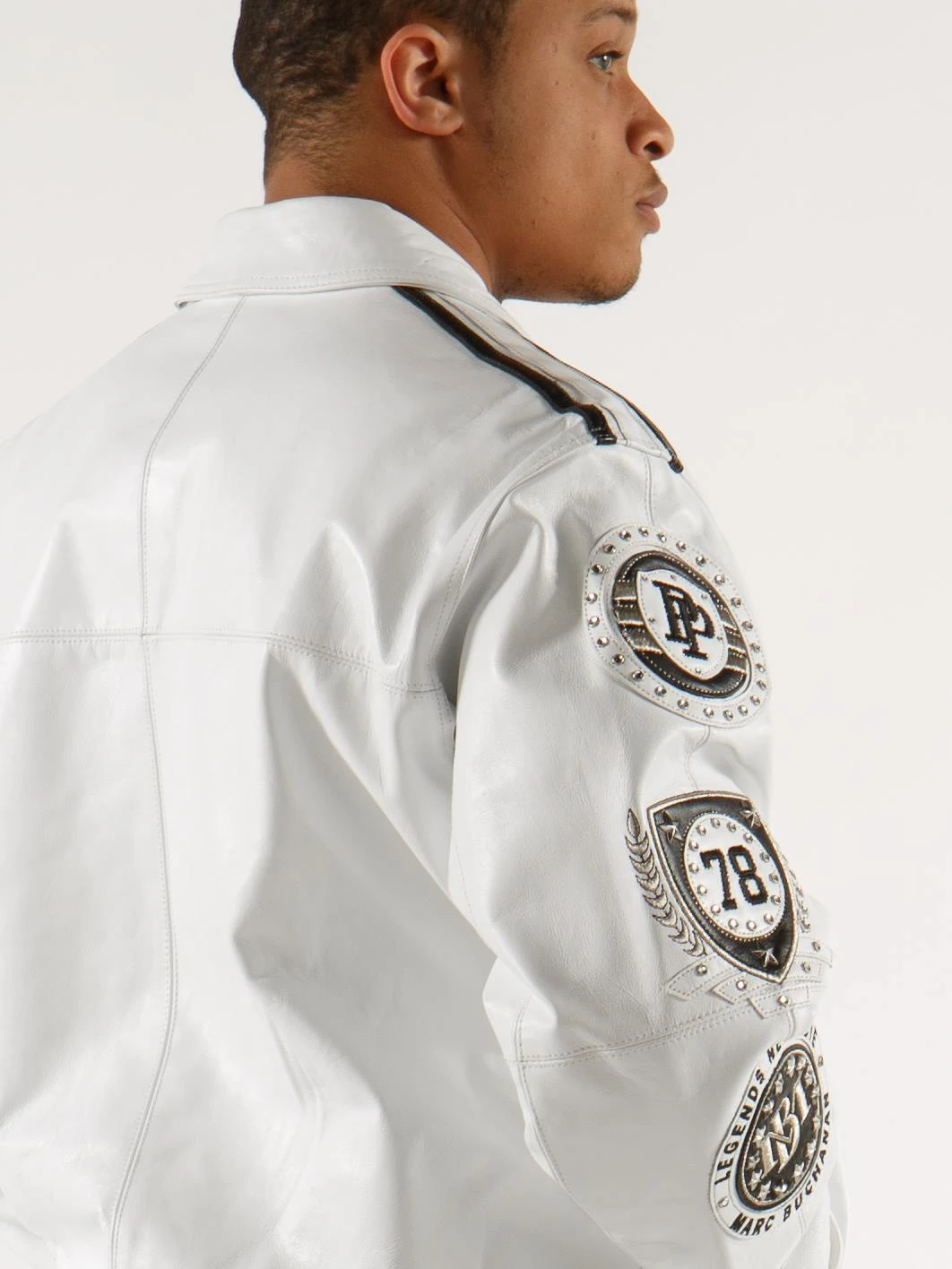 Pelle Pelle Legacy Series White Leather Jacket view 2
