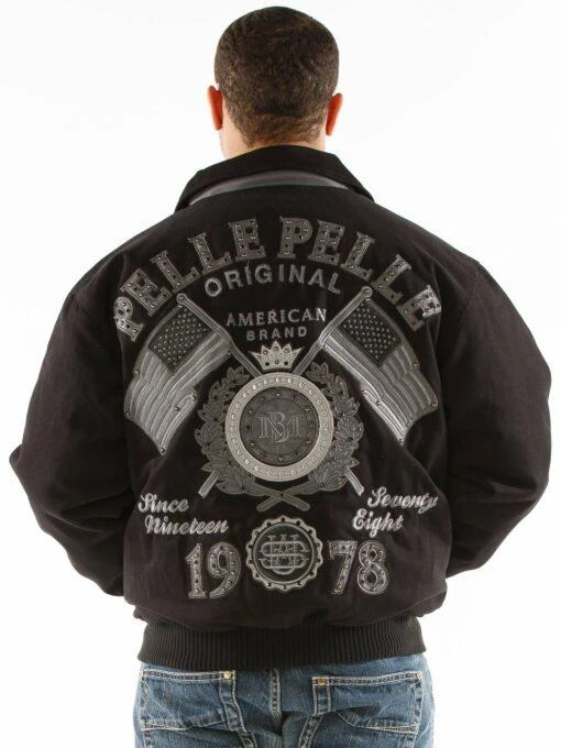 Pelle Pelle American 1978 Black MB Wool Jacket view 2