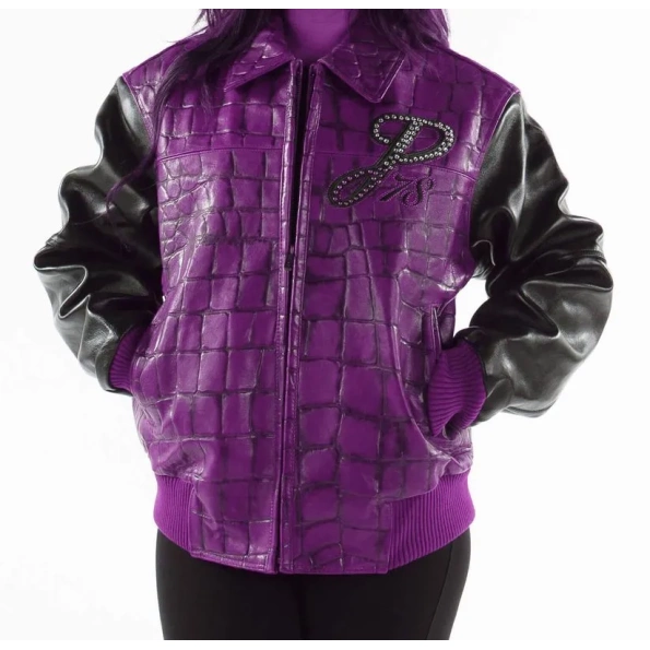 PELLE PELLE PURPLE EXOTIC LEATHER JACKET