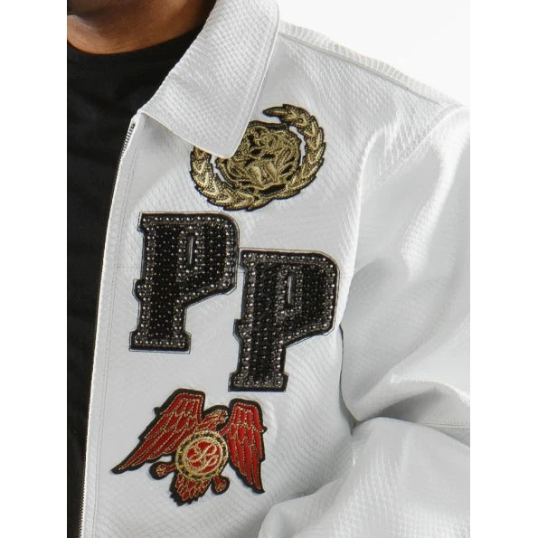 PELLE PELLE MB WHITE LEATHER JACKET view 2