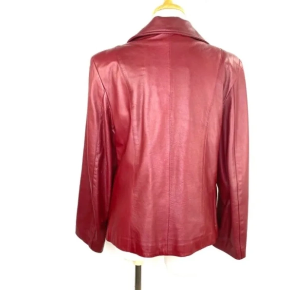 PELLE PELLE KARPETA RED LEATHER JACKET view 2