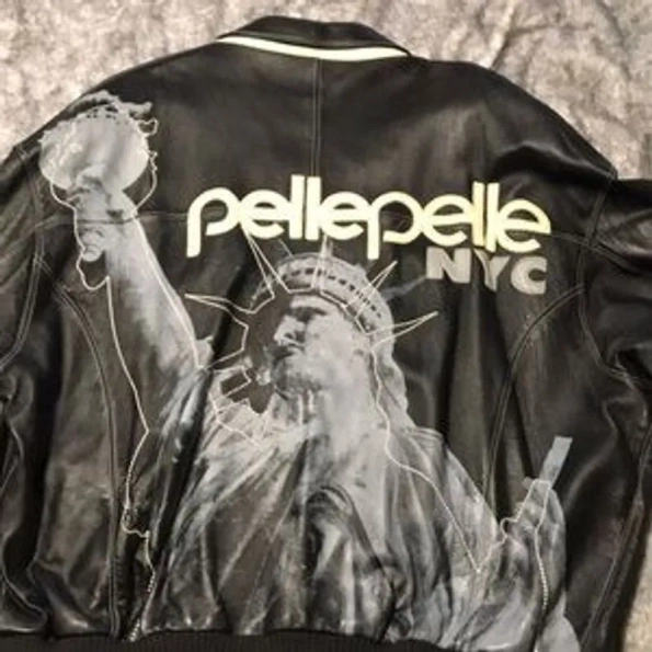 PELLE PELLE NYC BLACK LEATHER JACKET view 2